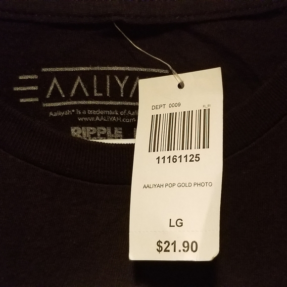 Aaliyah Ripple Junction Hot Topic T-Shirt Size Large - Picture 4 of 4